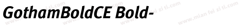 GothamBoldCE Bold字体转换